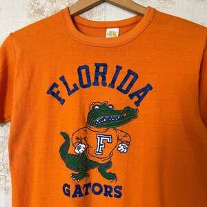 Vintage 70s Russell Athletic Florida Gators Distressed T-Shirt | Size M